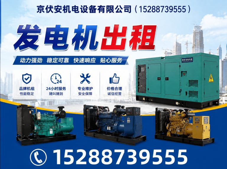 舟山应急发电机出租展示图