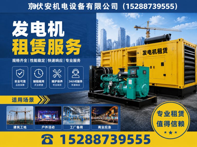 舟山静音发电车租赁展示图